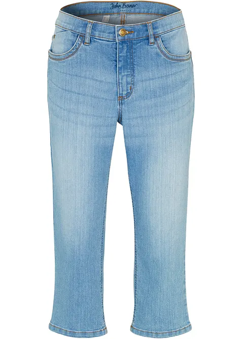 Capri dž&iacute;ny, Mid Waist, Slim Fit, bonprix