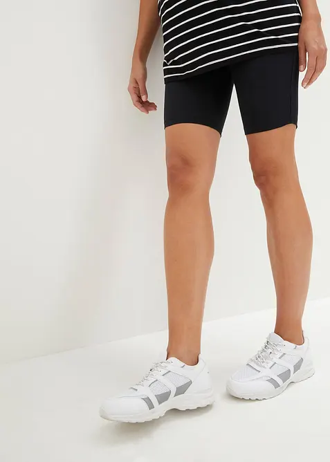 Těhotenské krátké legíny z organické bavlny (2 ks v balení), bonprix