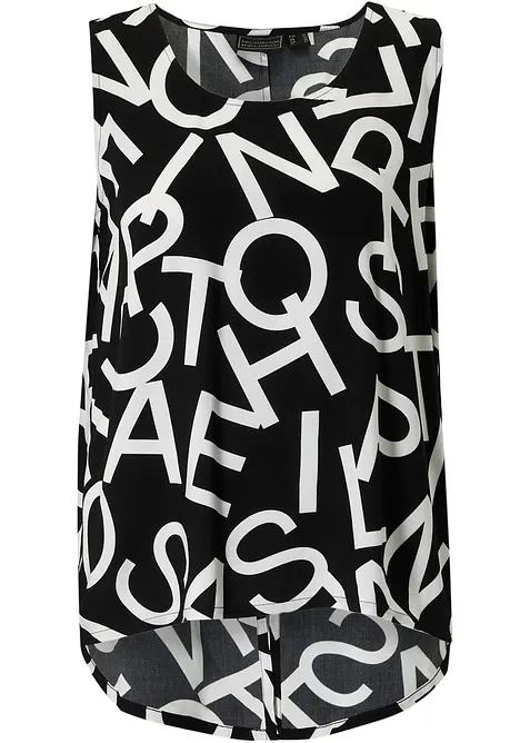 Halenkový top ze splývavé viskózy, bonprix