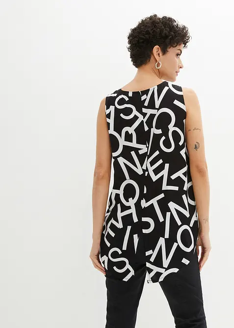 Halenkový top ze splývavé viskózy, bonprix