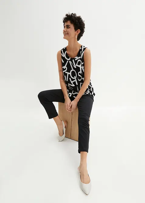 Halenkový top ze splývavé viskózy, bonprix