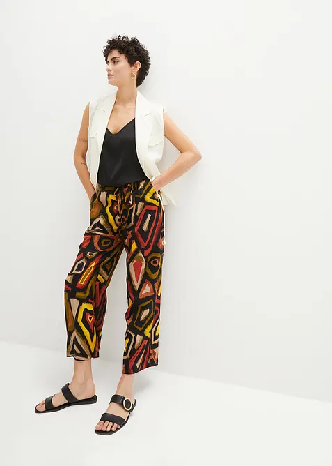 Viskózové kalhoty Culotte, bonprix