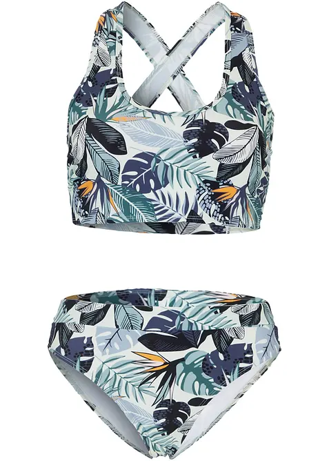 Bikiny s podprsenkovým topem s překříženými ramínky (2dílná souprava), bonprix