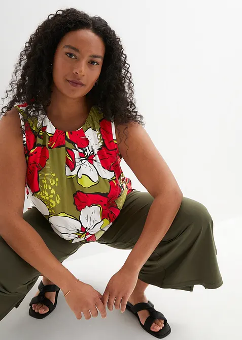 Halenkový top z viskózy, bonprix