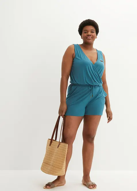 Žerzejov&yacute; overal z měkk&eacute; visk&oacute;zy, bonprix