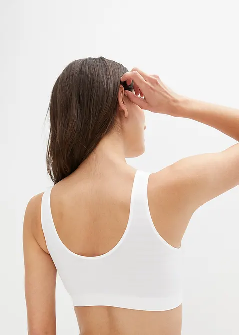 Bezešvý podprsenkový top Feel Comfort (2 ks v balení), bonprix