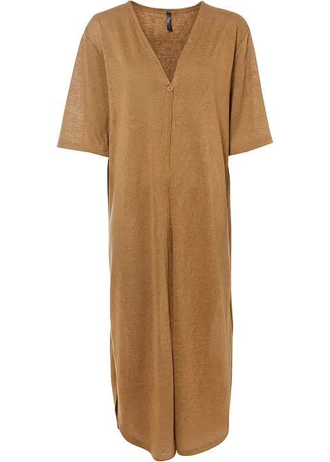 Pletený kabátek ve lněném vzhledu, bonprix