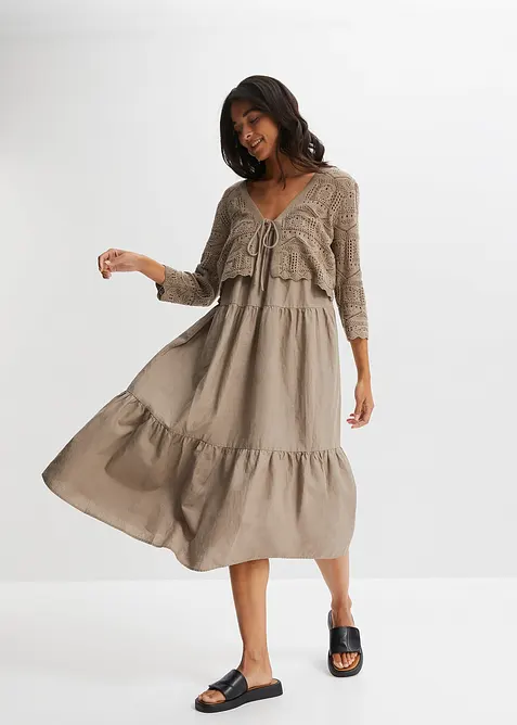 Ažurové bolerko s 3/4 rukávem, bonprix