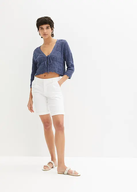 Ažurov&eacute; bolerko s 3/4 ruk&aacute;vem, bonprix