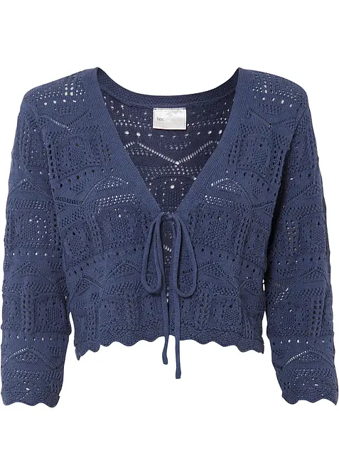 Ažurov&eacute; bolerko s 3/4 ruk&aacute;vem, bonprix