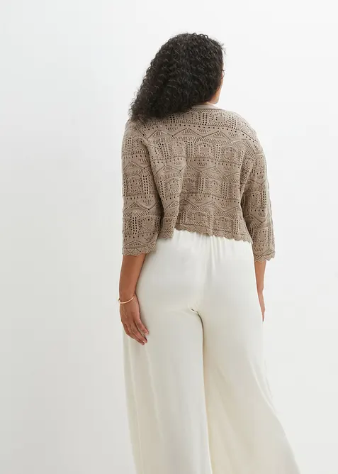 Ažurové bolerko s 3/4 rukávem, bonprix