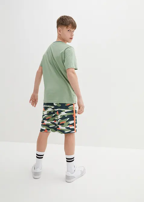 Tričko a krátké kalhoty z čisté bavlny (2dílná souprava), bonprix