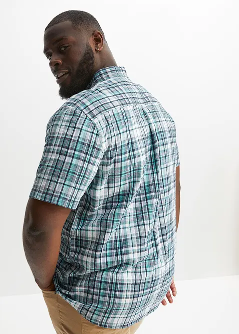 Košile s krátkým rukávem z krepového materiálu z čisté bavlny, bonprix