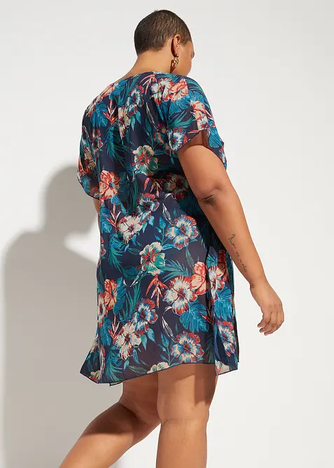 Dlouhá plážová tunika z lehkého šifonu, bonprix