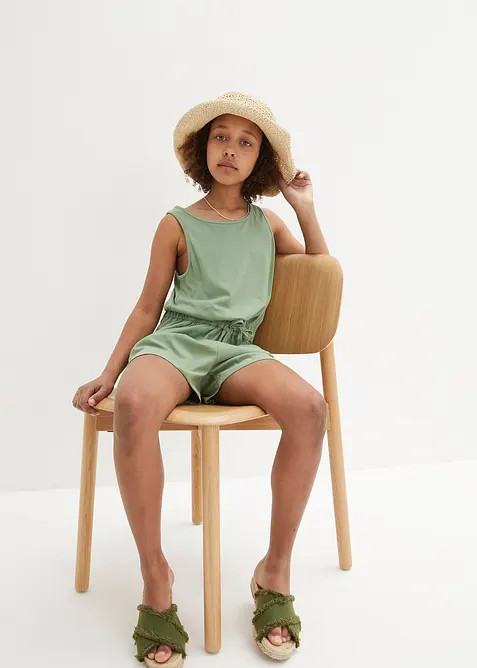 Žerzejový overal z čisté bavlny, bonprix