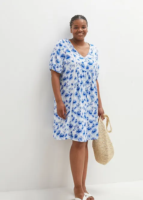 Tunikov&eacute; tkan&eacute; &scaron;aty s krajkov&yacute;mi detaily, bonprix