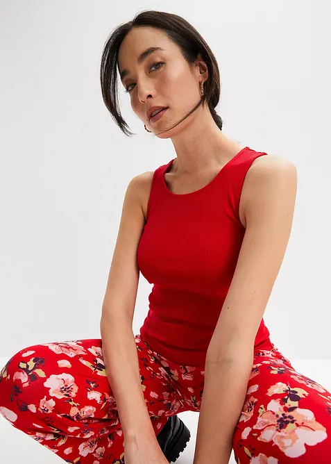 Žebrovan&yacute; top z čist&eacute; organick&eacute; bavlny (2 ks v balen&iacute;), bonprix