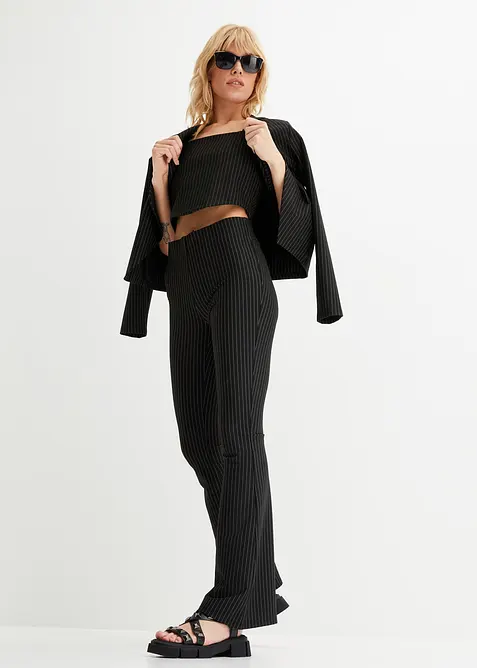 Kalhoty s jemn&yacute;mi proužky, bonprix