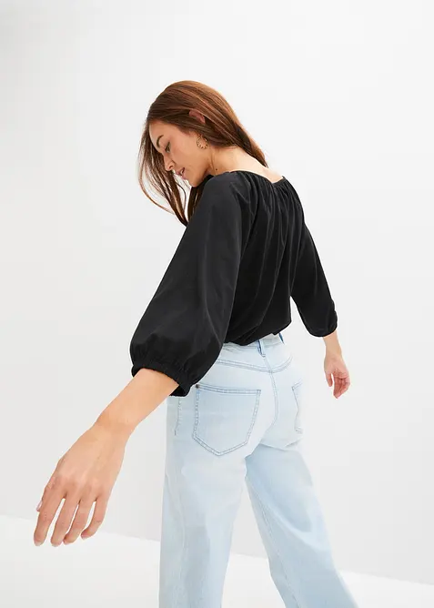 Úpletová halenka z čisté organické bavlny, bonprix