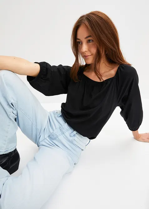 Úpletová halenka z čisté organické bavlny, bonprix