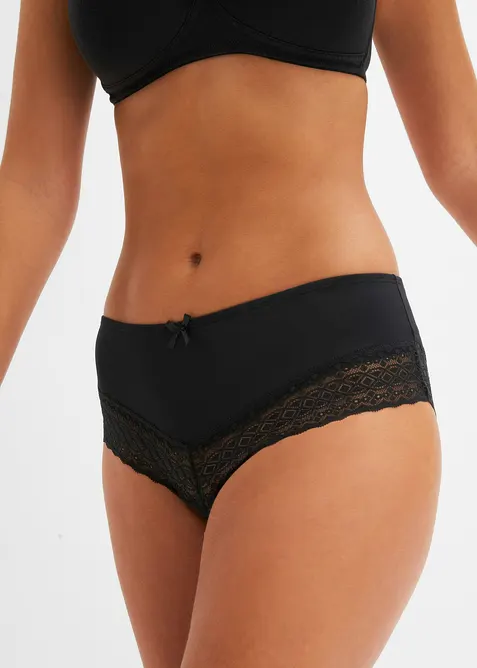 Bokové kalhotky z mikrovlákna (3 ks v balení), bonprix