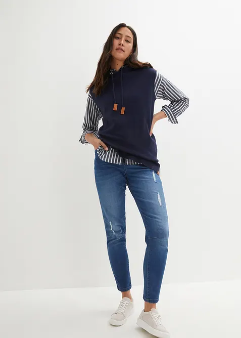 Vesta s kapucí, oversized, bonprix