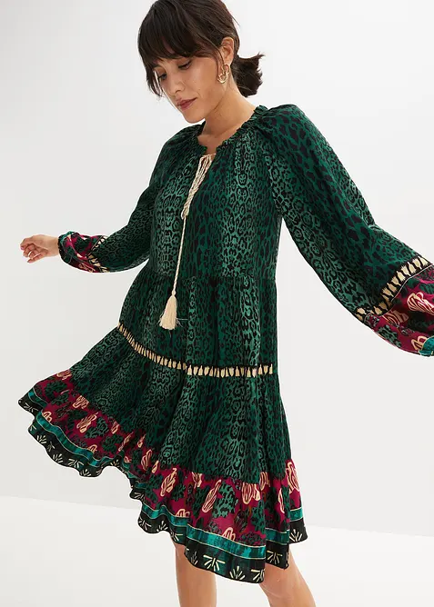 Tunikové šaty ze splývavé viskózy, bonprix