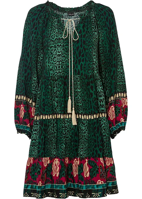 Tunikové šaty ze splývavé viskózy, bonprix