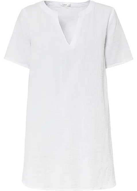 Dlouh&aacute; mu&scaron;el&iacute;nov&aacute; tunika z čist&eacute; bavlny, bonprix