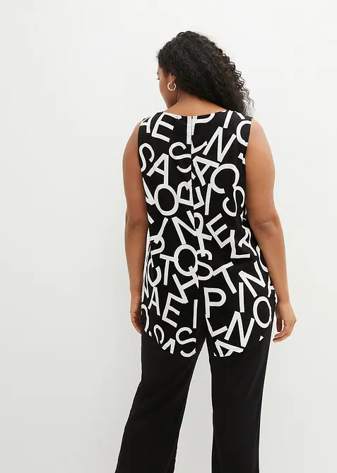 Halenkový top ze splývavé viskózy, bonprix