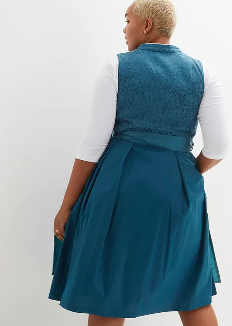 Dirndl a z&aacute;stěra (2d&iacute;ln&aacute; souprava) v midi d&eacute;lce, bonprix