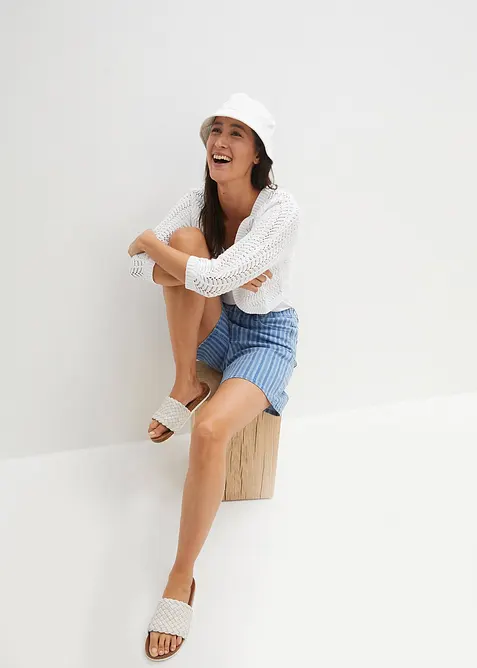 Bolerko s háčkovaným vzhledem, polodlouhý rukáv, bonprix