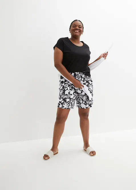 &Scaron;irok&eacute; visk&oacute;zov&eacute; &scaron;ortky s pohodln&yacute;m pasem, High Waist, bonprix