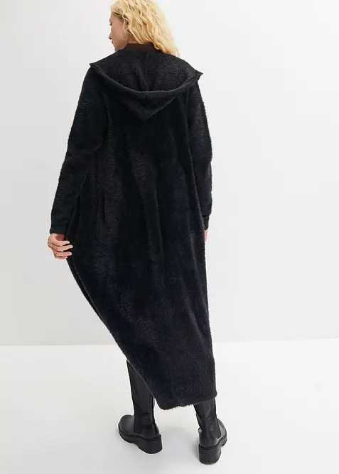 Pletený kabát z měkké peříčkové příze, bonprix