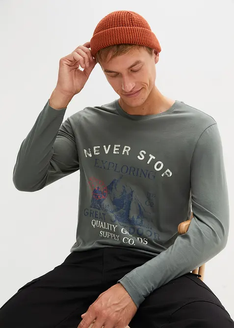 Triko, dlouh&yacute; ruk&aacute;v (2 ks v balen&iacute;), bonprix