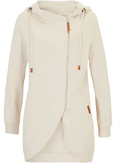 Mikina na zapínání s kapucí, bonprix