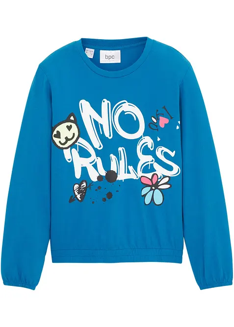 Triko s dlouhým rukávem, z čisté organické bavlny, bonprix