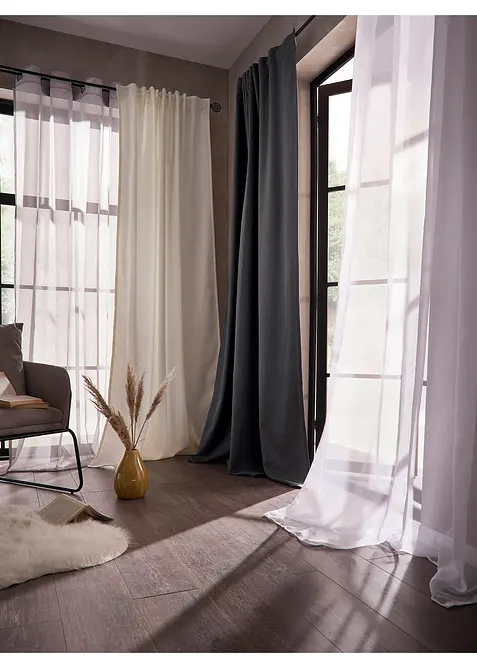 Termo závěs se zadní stranou z měkkého flísu, také v extra délce (1 ks v balení), bonprix