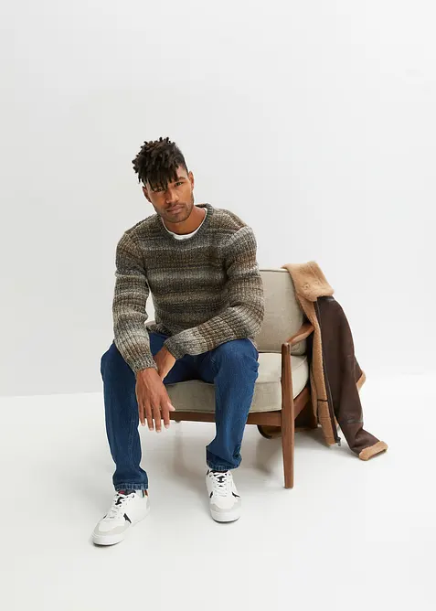 Bunda z umělé kůže s medvídkovou podšívkou, bonprix