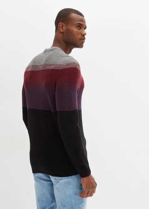 Svetr z jemné pleteniny s přechodem barev, bonprix