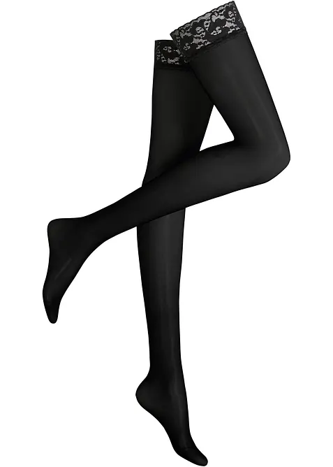 Podvazkové punčocháče 20 den, bonprix