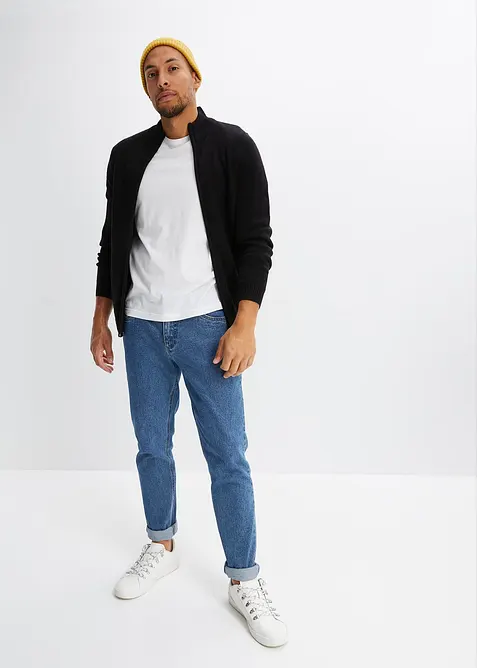 Svetr na zap&iacute;n&aacute;n&iacute;, z jemn&eacute;ho &uacute;pletu, bonprix