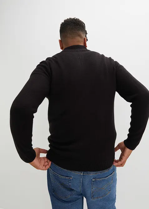 Svetr na zap&iacute;n&aacute;n&iacute;, z jemn&eacute;ho &uacute;pletu, bonprix