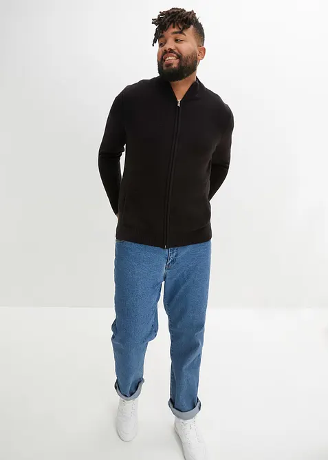 Svetr na zap&iacute;n&aacute;n&iacute;, z jemn&eacute;ho &uacute;pletu, bonprix