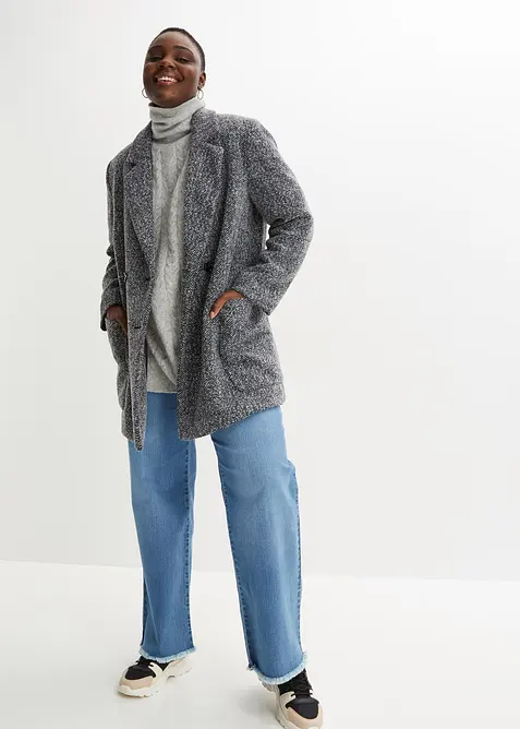 Kr&aacute;tk&yacute; kab&aacute;t ve vlněn&eacute;m vzhledu, bonprix