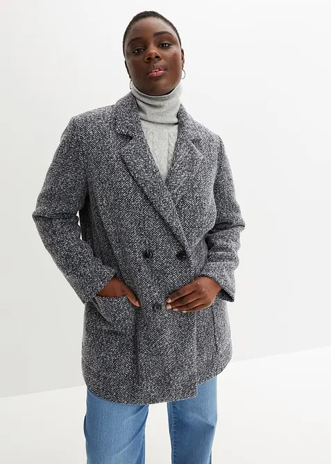 Kr&aacute;tk&yacute; kab&aacute;t ve vlněn&eacute;m vzhledu, bonprix