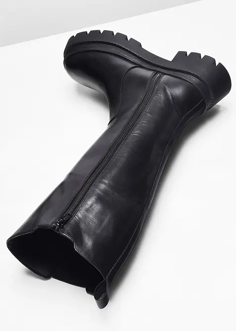 Kožené kozačky, bonprix