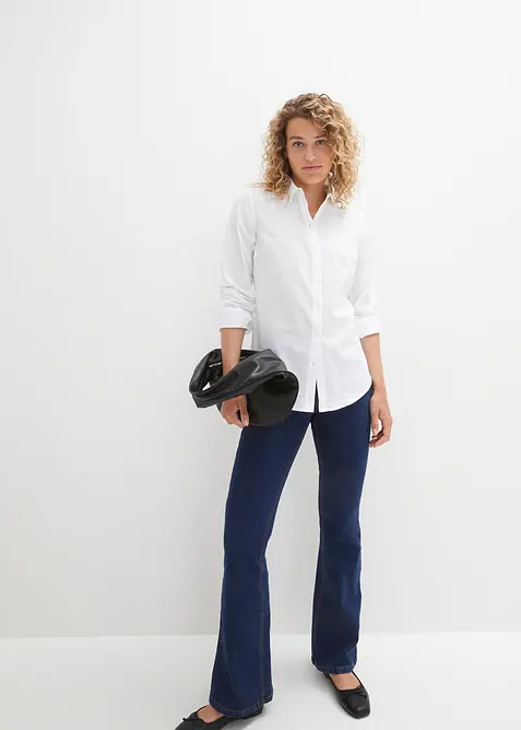 Košilová halenka z čisté bavlny, bonprix