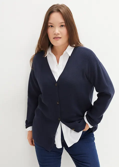 Kabátek z jemného úpletu, bonprix