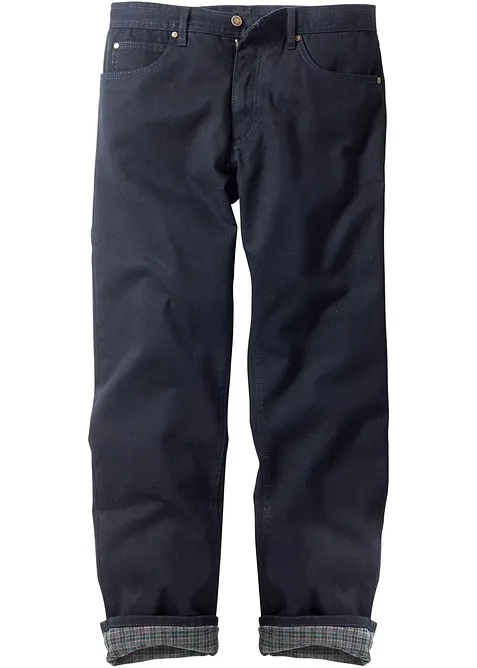 Termo dž&iacute;ny Classic Fit, Straight, s hebkou flanelovou pod&scaron;&iacute;vkou, bonprix